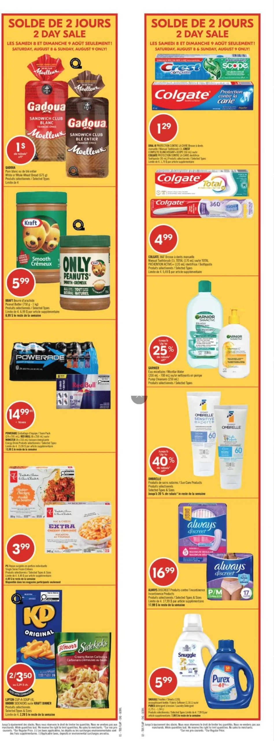 Page 2 de la circulaire Pharmaprix
