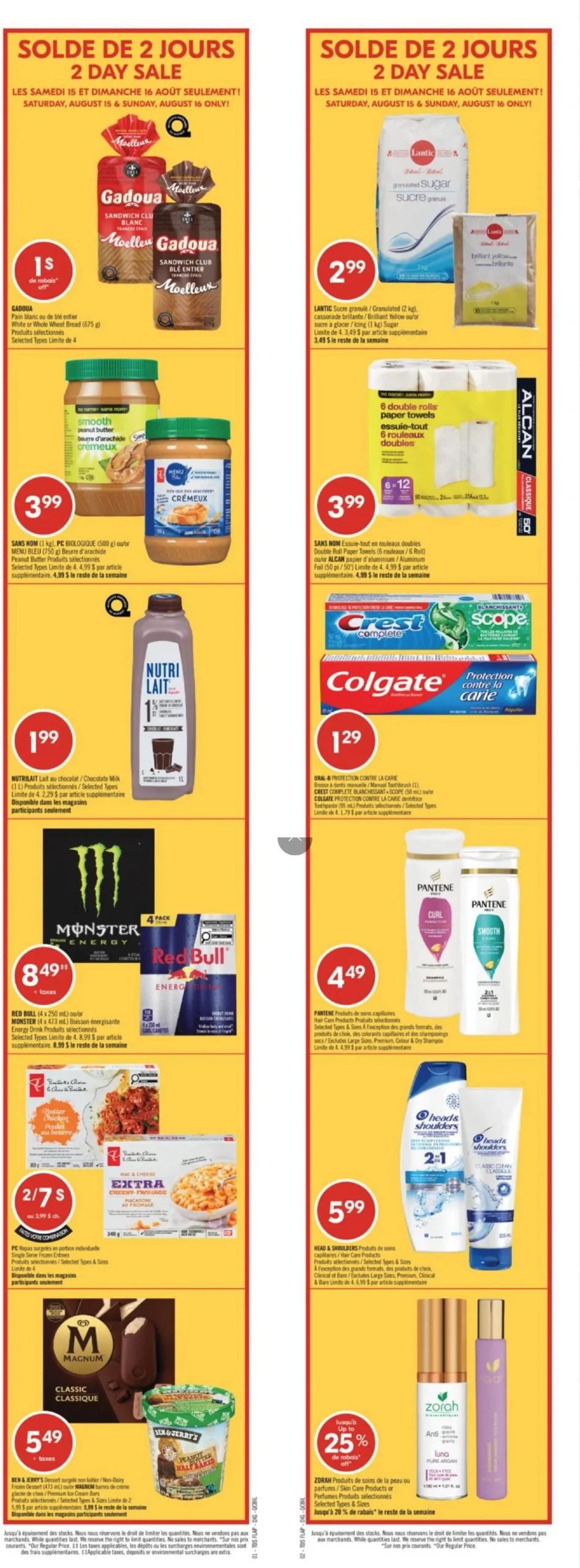 Page 2 de la circulaire Pharmaprix