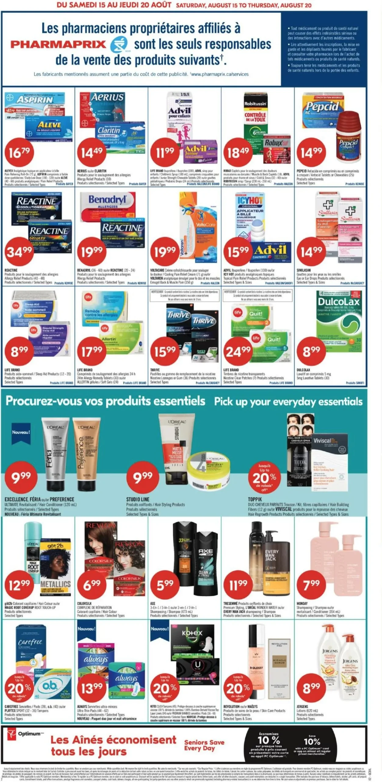 Page 4 de la circulaire Pharmaprix