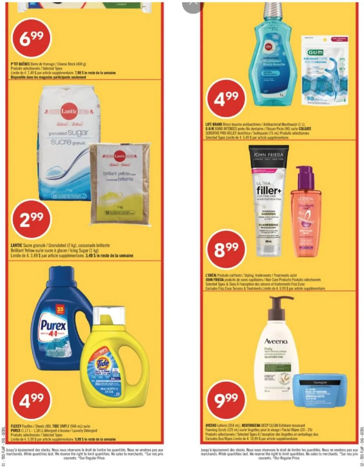 Page 2 de la circulaire Pharmaprix