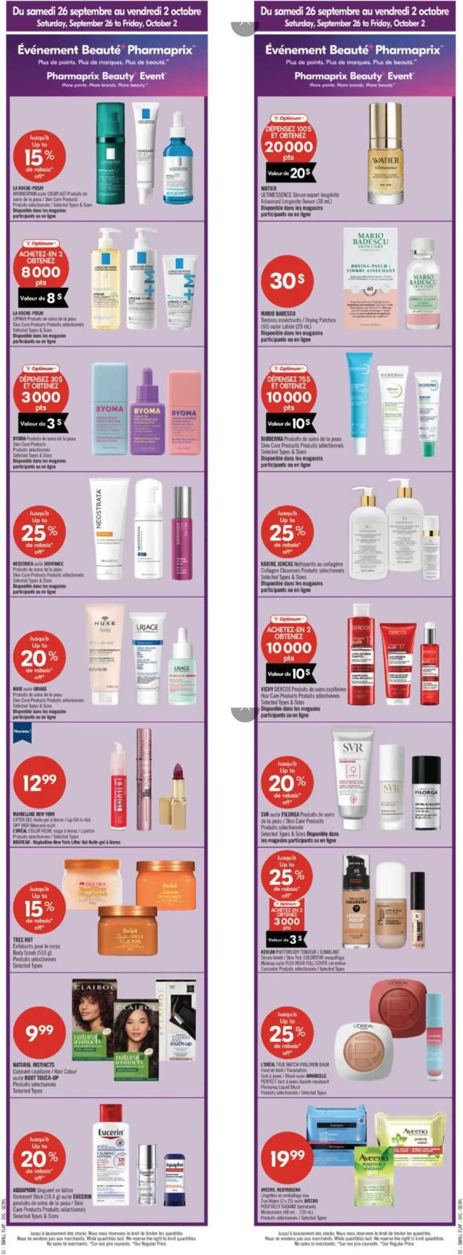 Page 4 de la circulaire Pharmaprix
