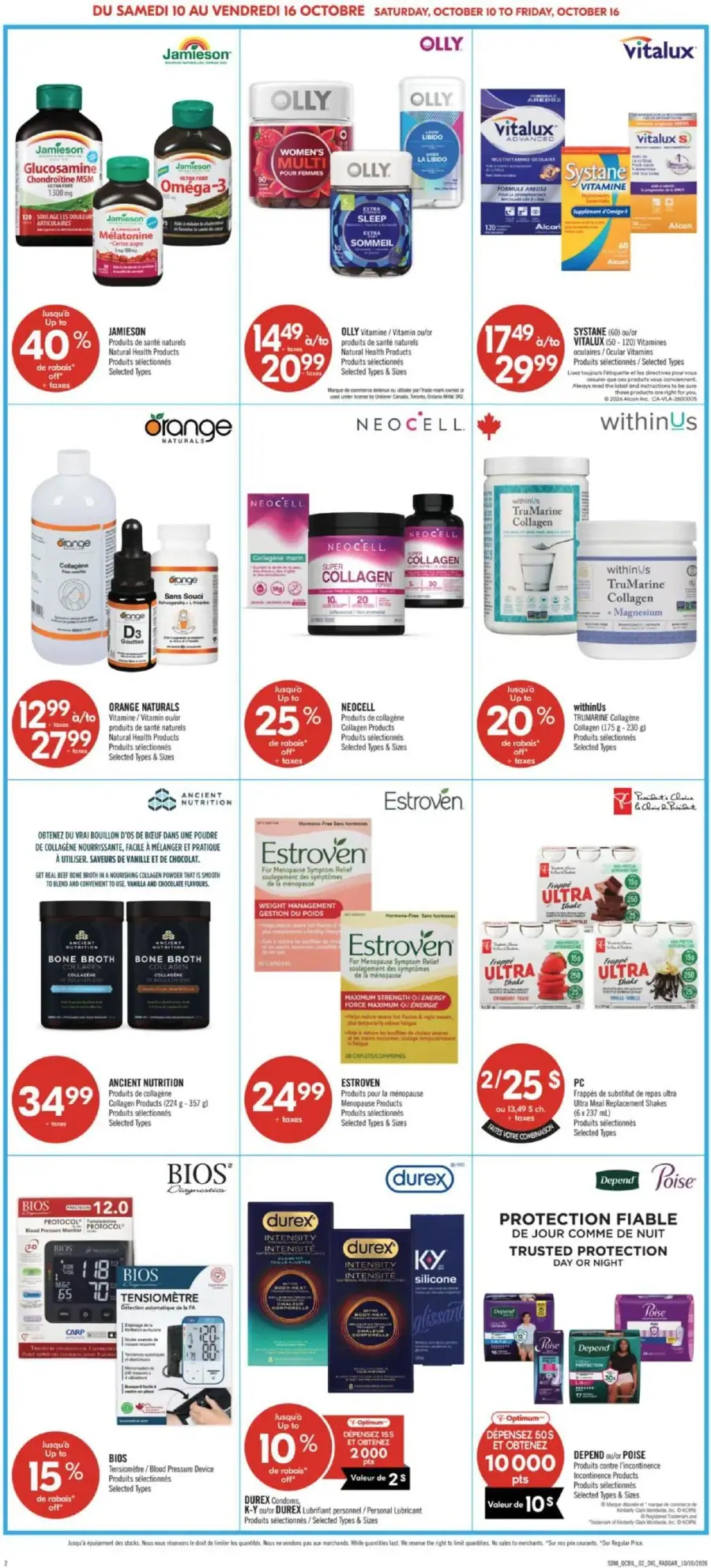 Page 15 de la circulaire Pharmaprix