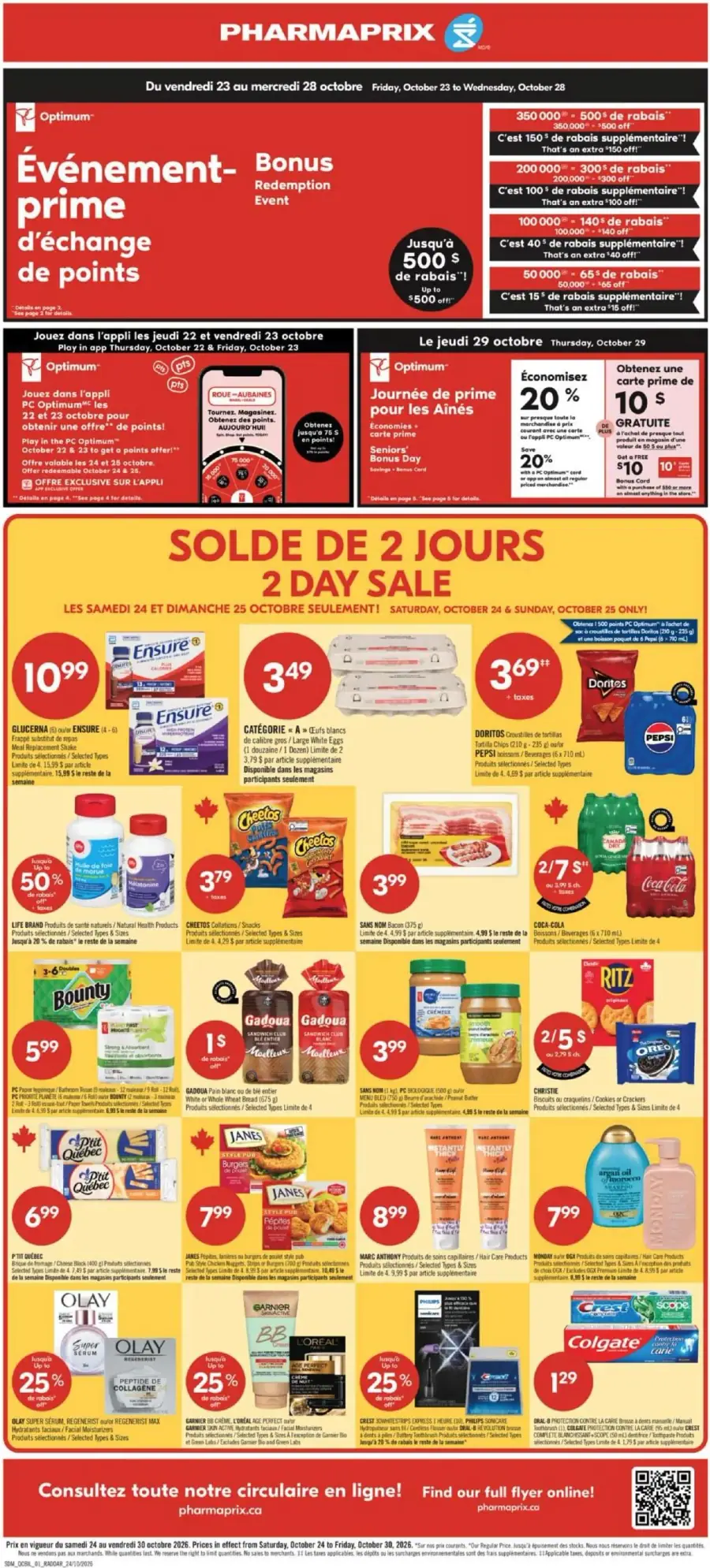 Page 2 de la circulaire Pharmaprix