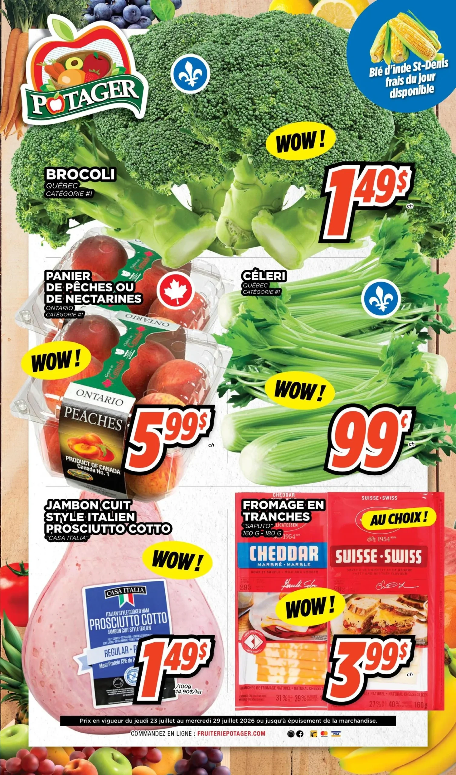Page 1 de la circulaire Potager