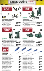 Page 3 de la circulaire Princess Auto Casse-Coûts