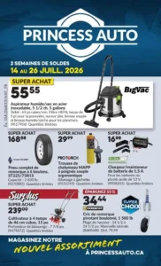 Page 1 de la circulaire Princess Auto