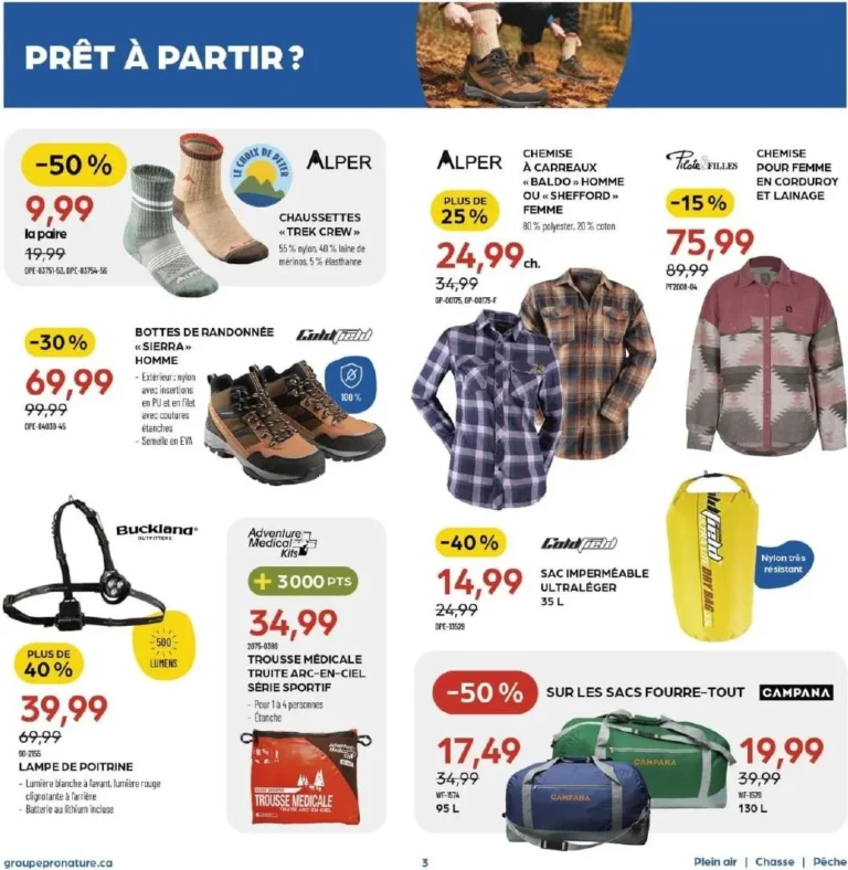 Page 3 de la circulaire Pronature