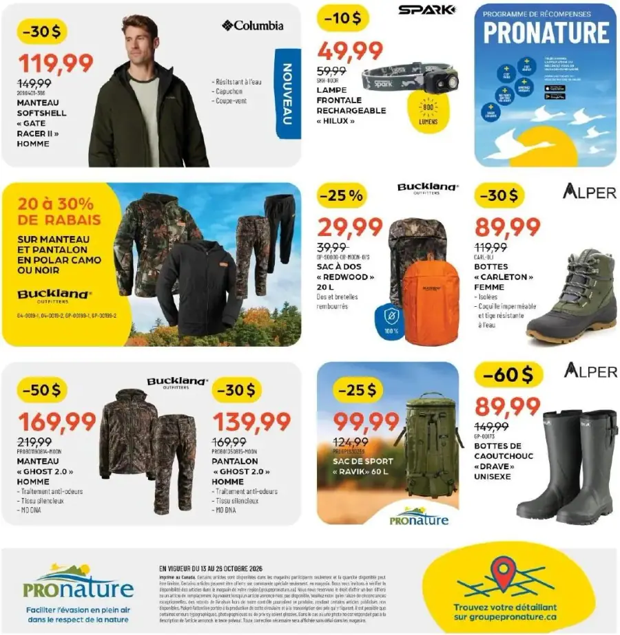 Page 3 de la circulaire Pronature