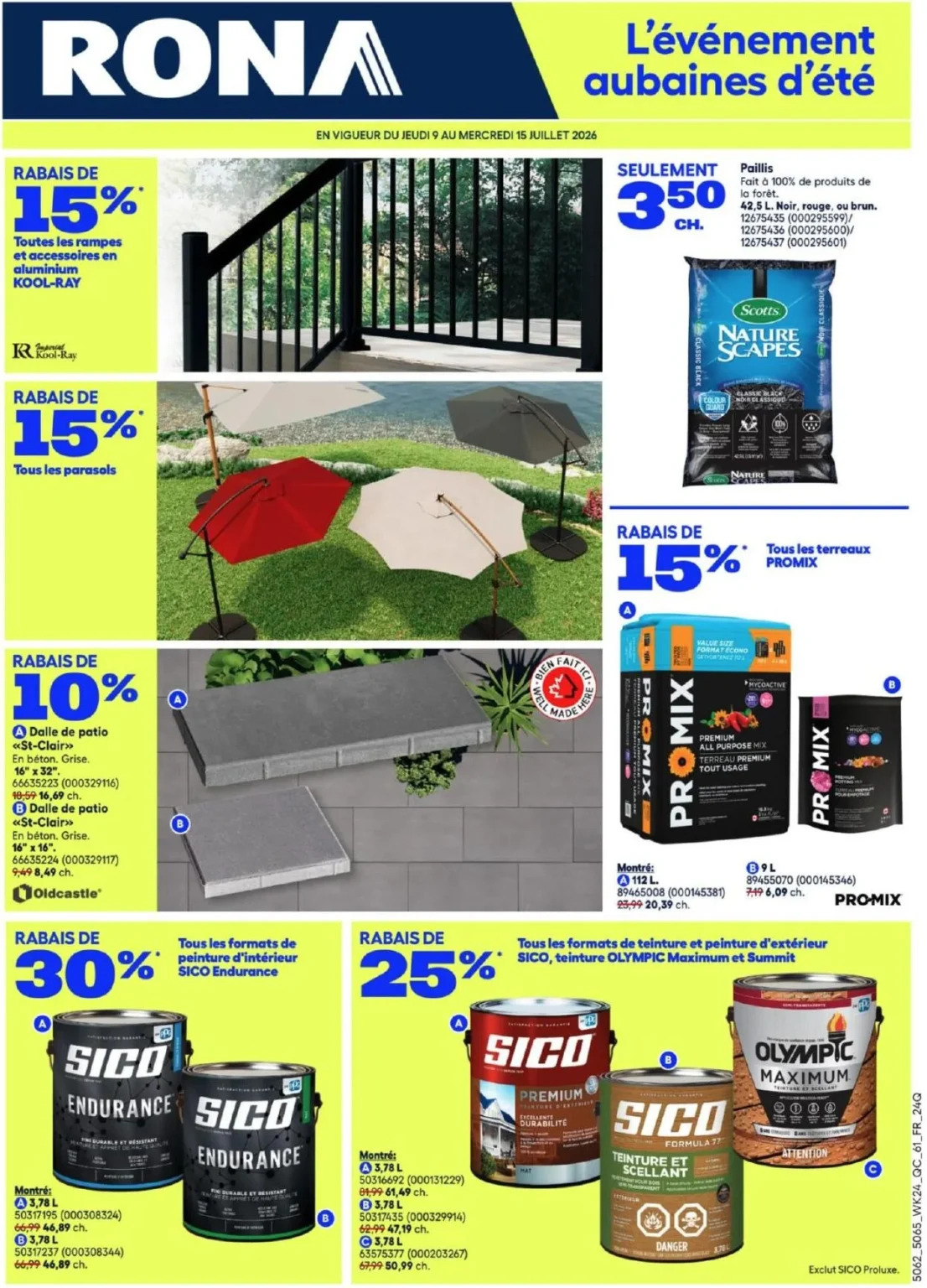 Page 2 de la circulaire Rona