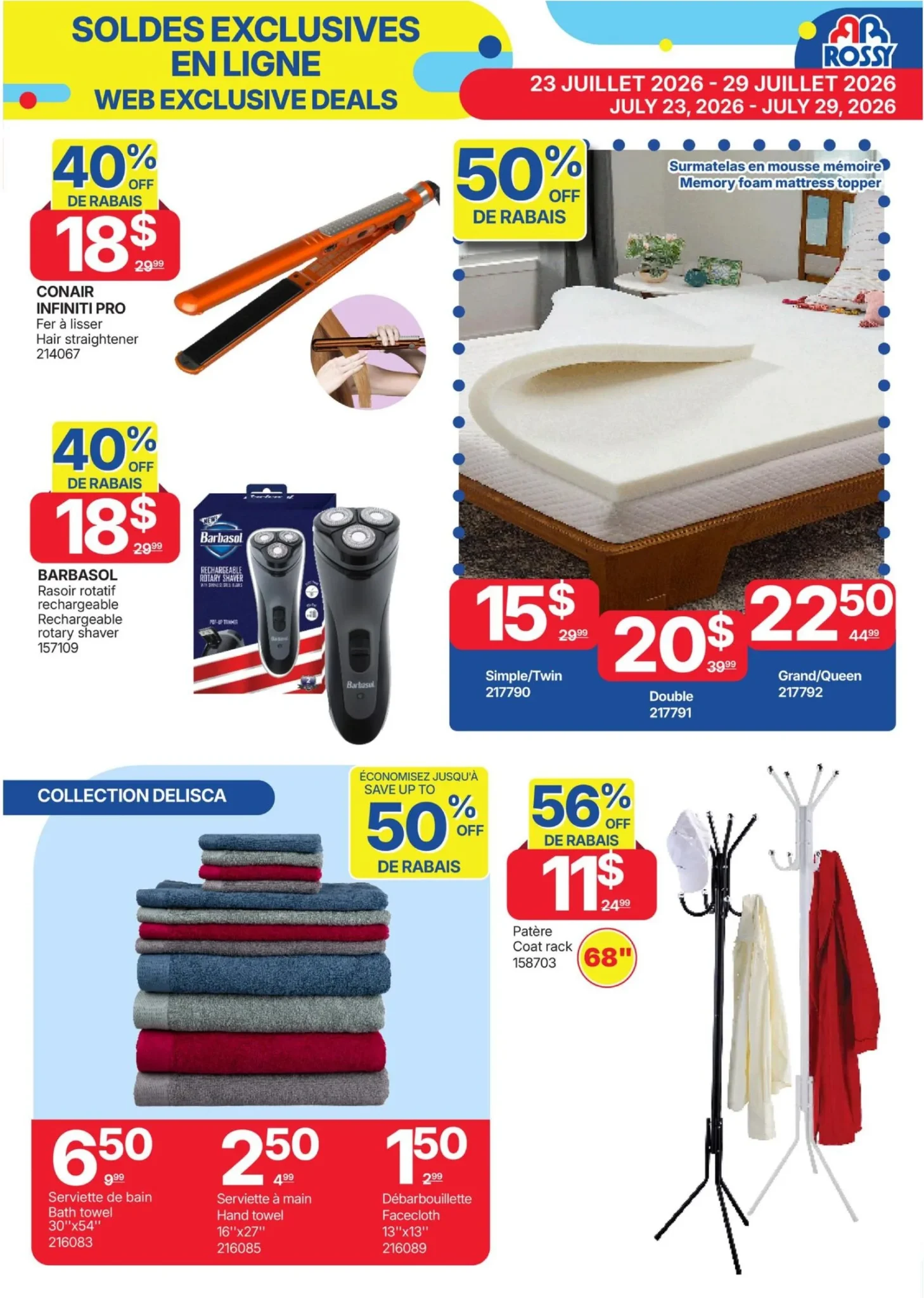 Page 2 de la circulaire Rossy