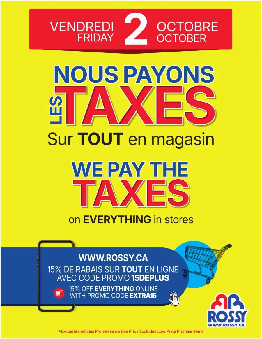 Page 9 de la circulaire Rossy