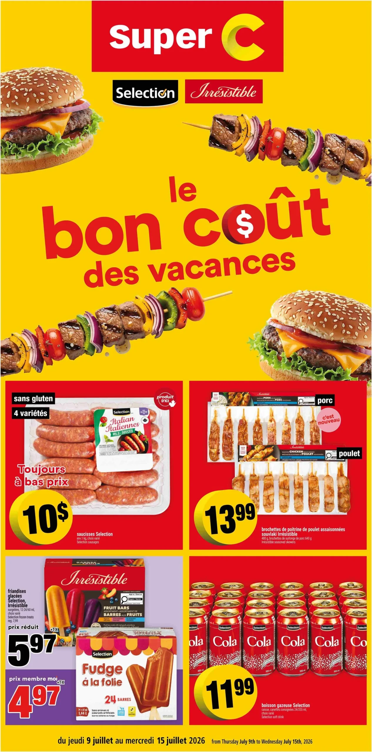 Page 1 de la circulaire Super C