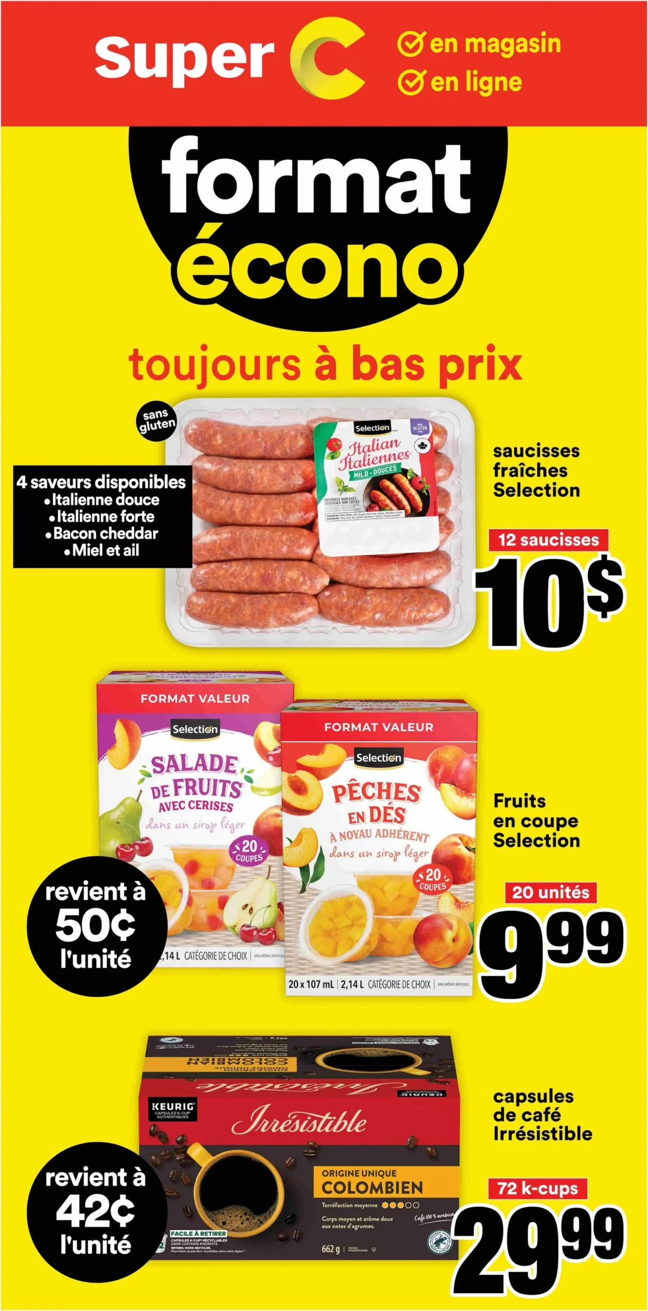 Page 1 de la circulaire Super C