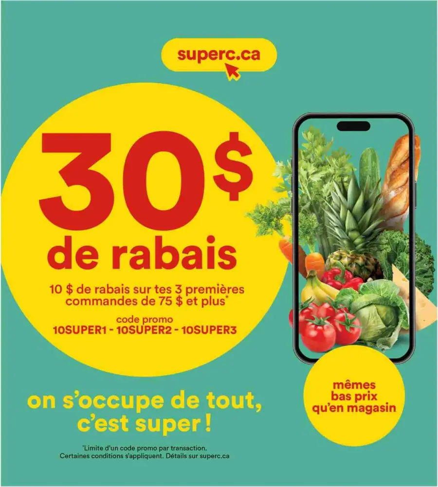 Page 18 de la circulaire Super C