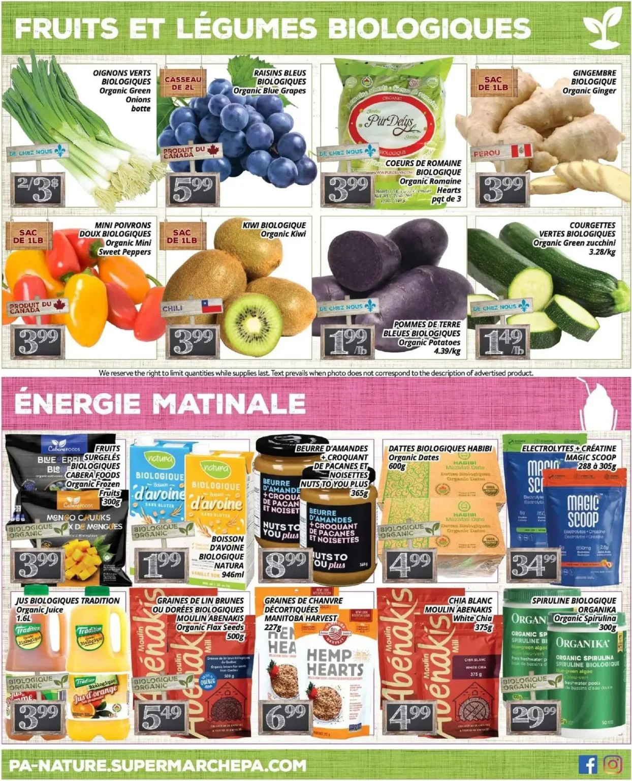 Page 4 de la circulaire Supermarché PA Nature