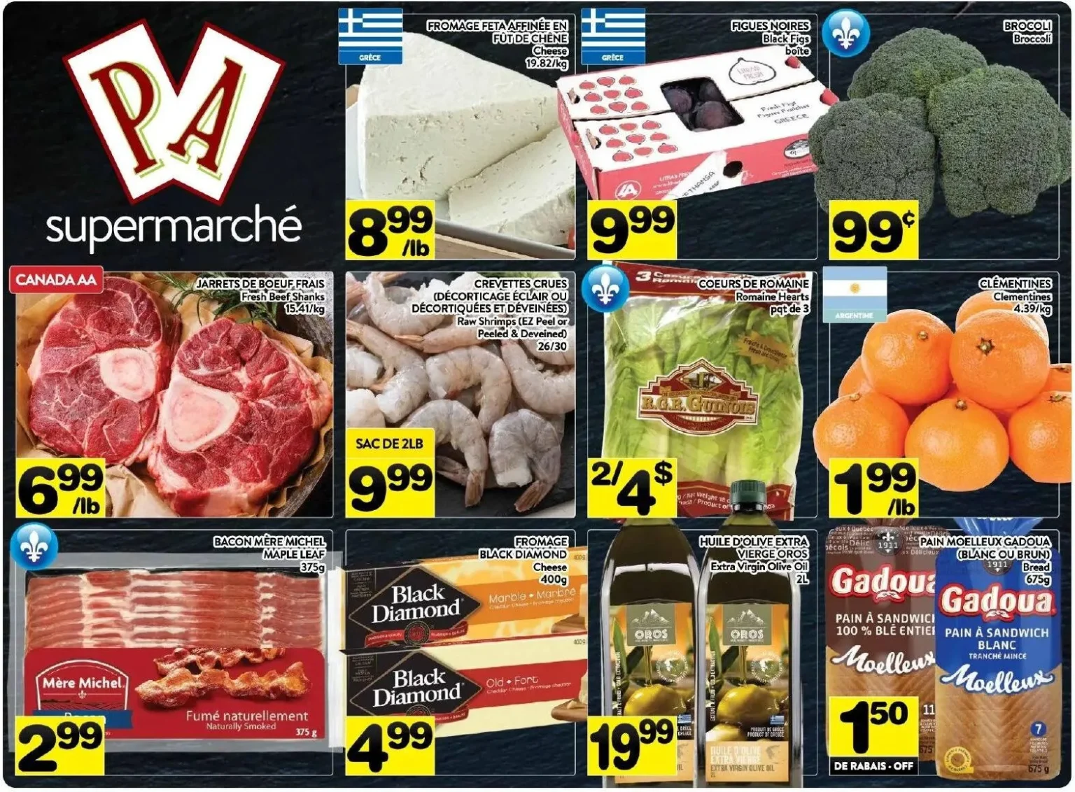 Page 1 de la circulaire Supermarché PA