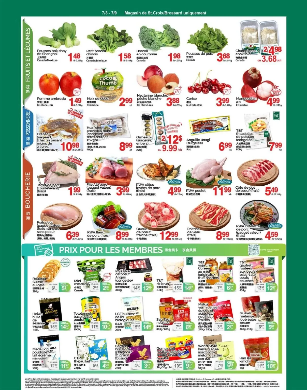 Page 2 de la circulaire Supermarché T&T