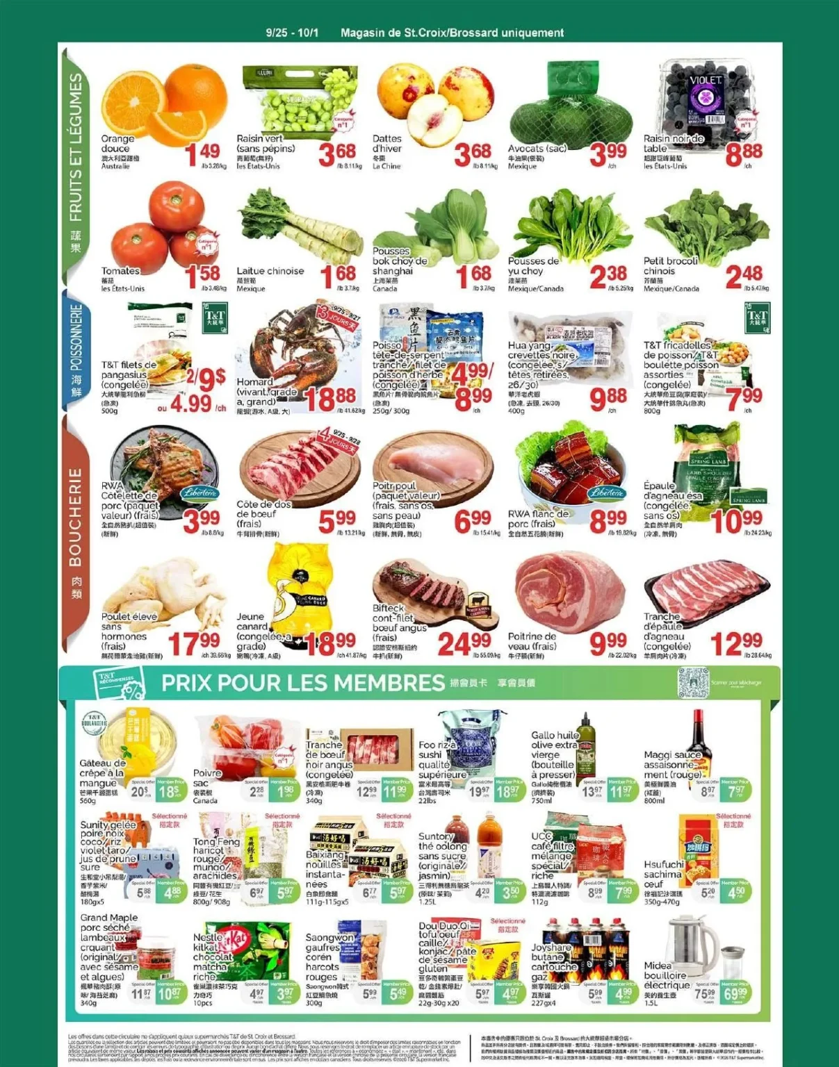 Page 2 de la circulaire Supermarché T&T