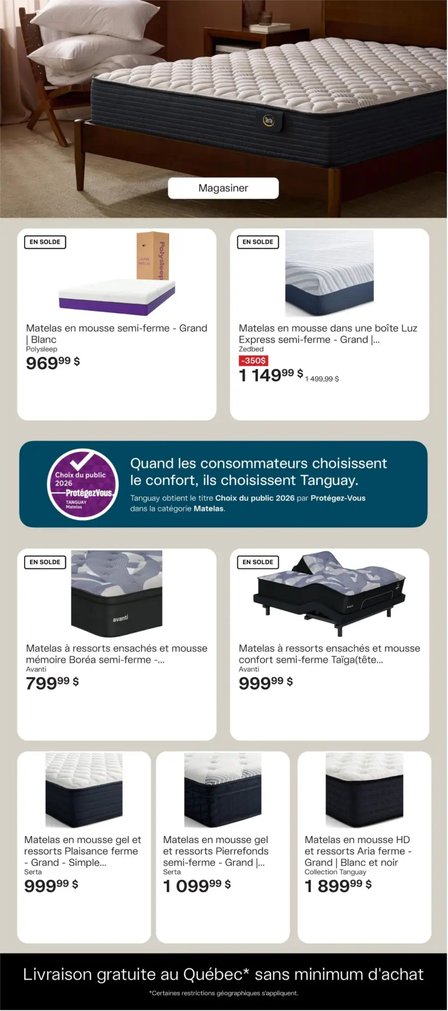 Page 6 de la circulaire Tanguay