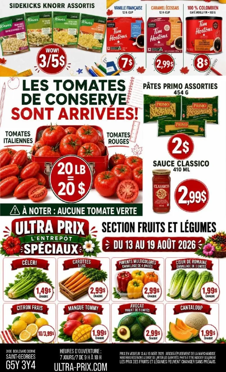 Page 1 de la circulaire Ultra Prix L’Entrepôt