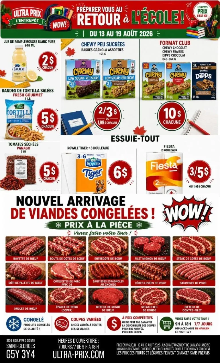 Page 2 de la circulaire Ultra Prix L’Entrepôt