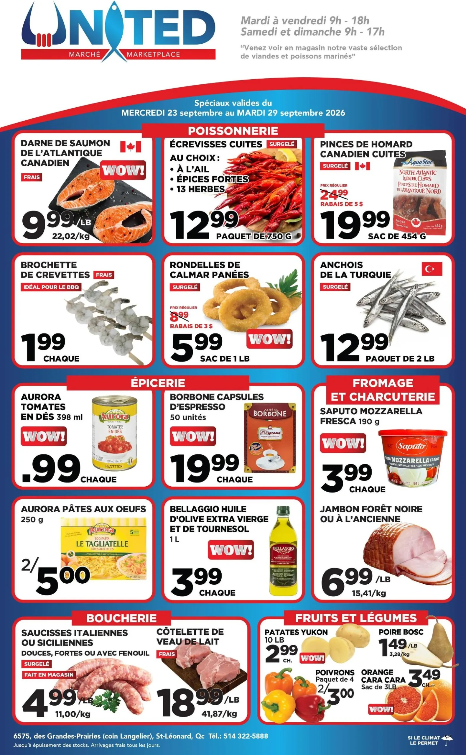 Page 1 de la circulaire United Supermarché