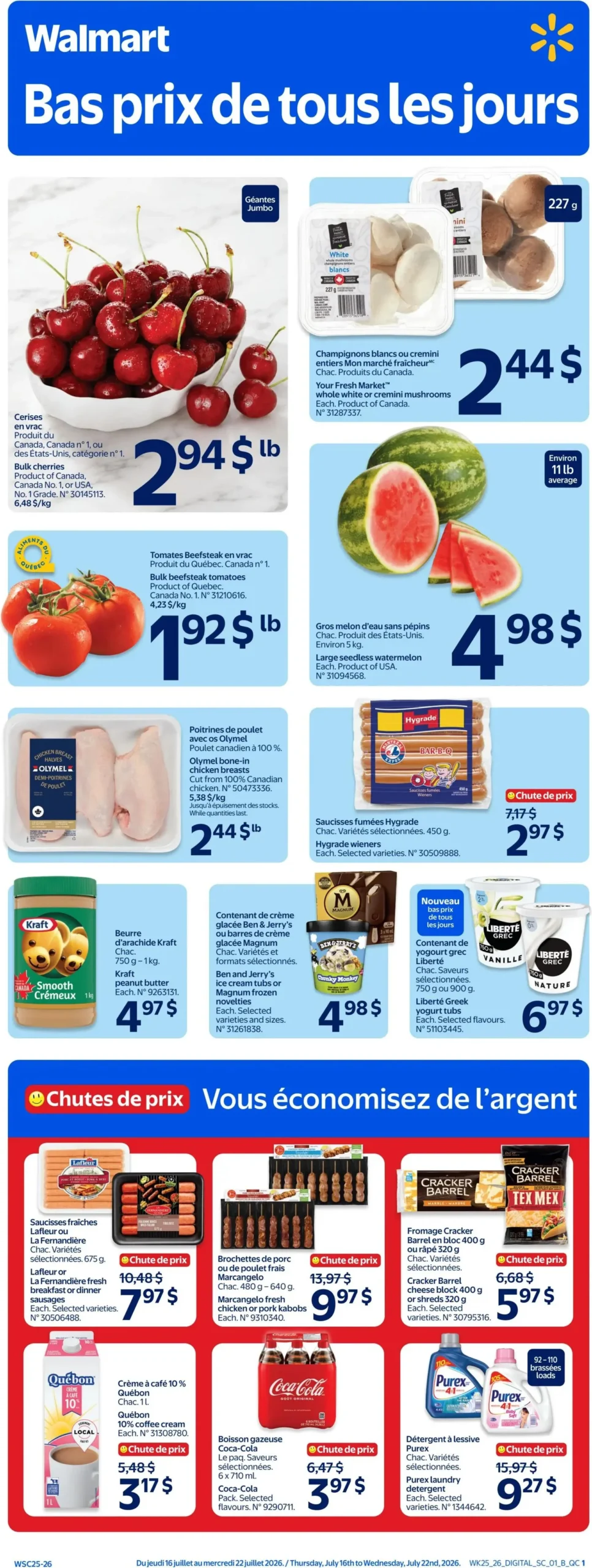 Page 1 de la circulaire Walmart