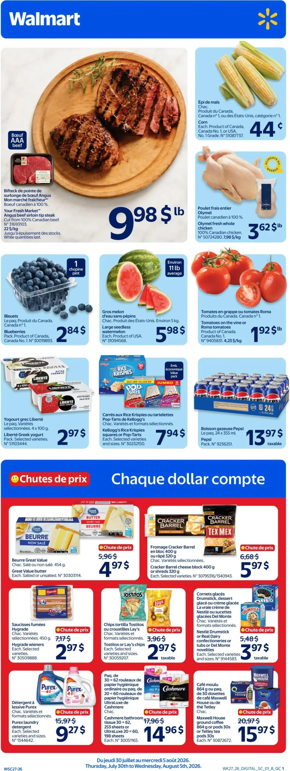 Page 1 de la circulaire Walmart