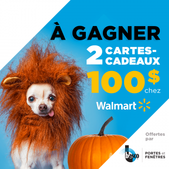 Tentez de remporter DEUX cartes cadeaux Walmart de 100$ chacune