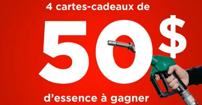 Concours IGA: Tentez de gagner QUATRE cartes cadeaux essences de 50$