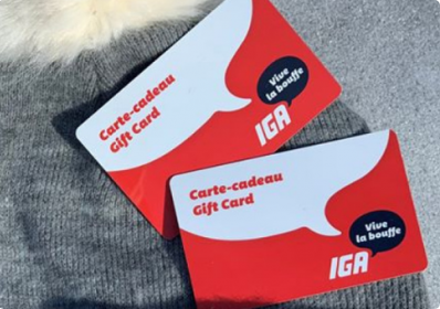 Tentez de gagner une carte cadeau épicerie IGA