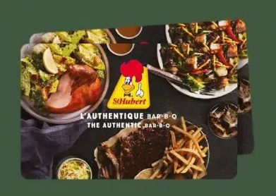 Remportez 60 cartes cadeaux St Hubert de 100$