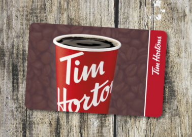 Gagnez une carte cadeau Tim Hortons