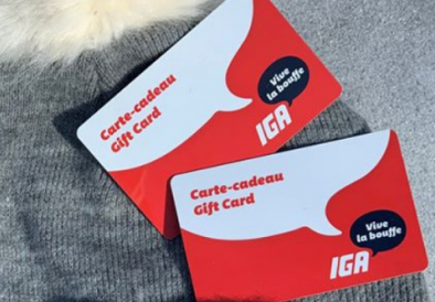 Remportez une carte cadeau épicerie IGA de 1000$