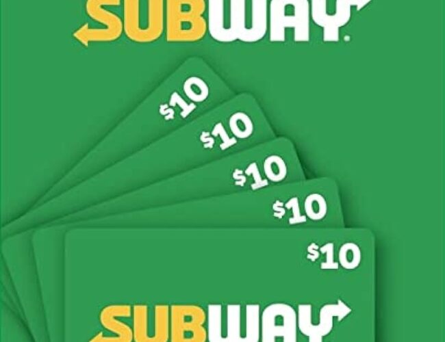 Participez et Gagnez : Obtenez une Carte Cadeau Subway avec Notre Concours Exclusif !