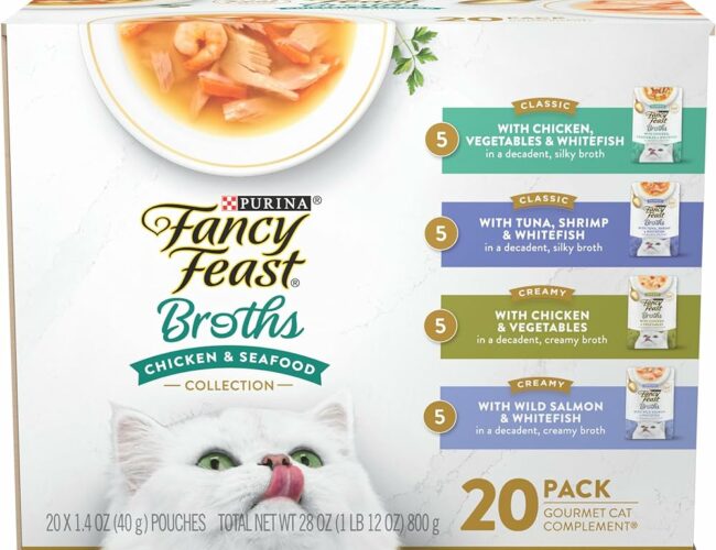 SampleSource : Recevez vos échantillons gratuits de la nourriture pour chat Purina Fancy Feast Broths !
