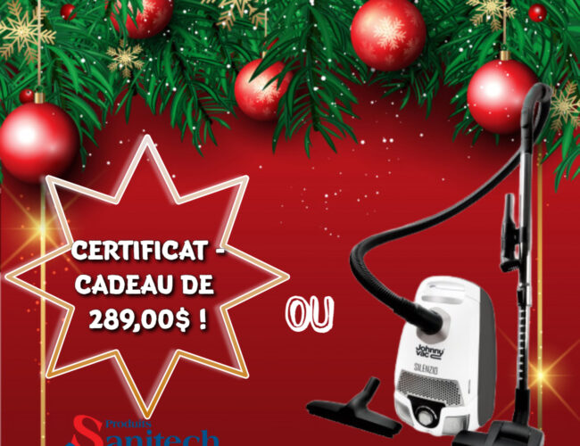 Concours : Remportez un aspirateur-traîneau Silenzio d&rsquo;une valeur de 289$.