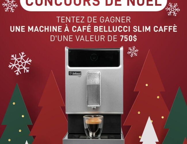 Concours exclusif : Remportez une machine à café Slim Caffè de Bellucci d&rsquo;une valeur de 750 $