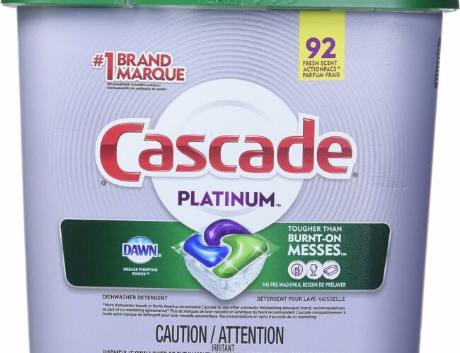 P&G Redonne: Obtenez vos échantillons gratuits du détergent lave-vaisselle Cascade Platinum Plus