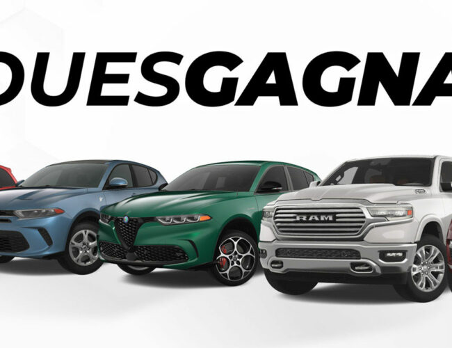 Remportez 85 000 $ pour l’achat d’un véhicule Chrysler, Dodge, Jeep, Ram ou FIAT de 2023/2024 !