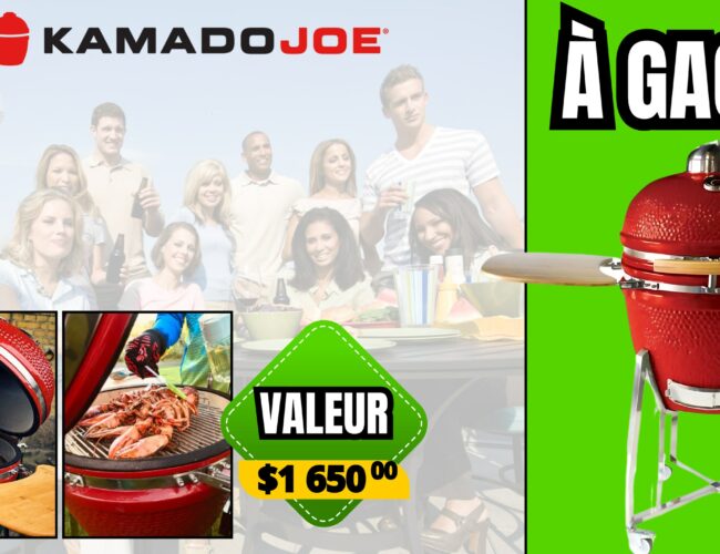 Concours « Mini carrière Mascouche » : Tentez de Gagner un BBQ Kamado Joe d&rsquo;une Valeur de 1650$ !