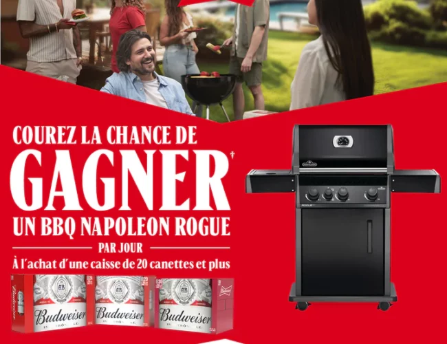 Gagnez un BBQ Napoleon Rogue chaque jour (valeur de 1099$)