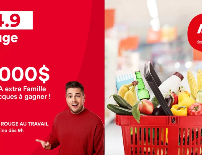 Concours Rouge FM 2025 : Gagnez une Épicerie IGA de 2000 $ Livrée par un Soldat de Bois !