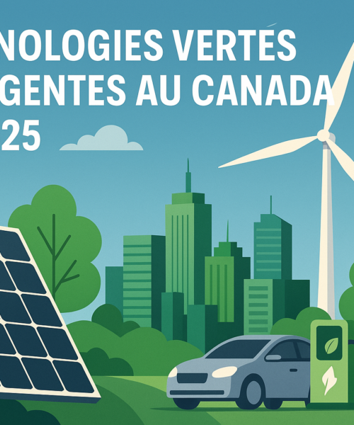 Technologies Vertes Émergentes au Canada en 2025 : Vers un Avenir Plus Durable