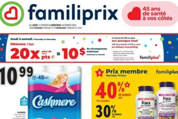 Circulaire Familiprix : Les Rabais du 12 au 18 Février 2026