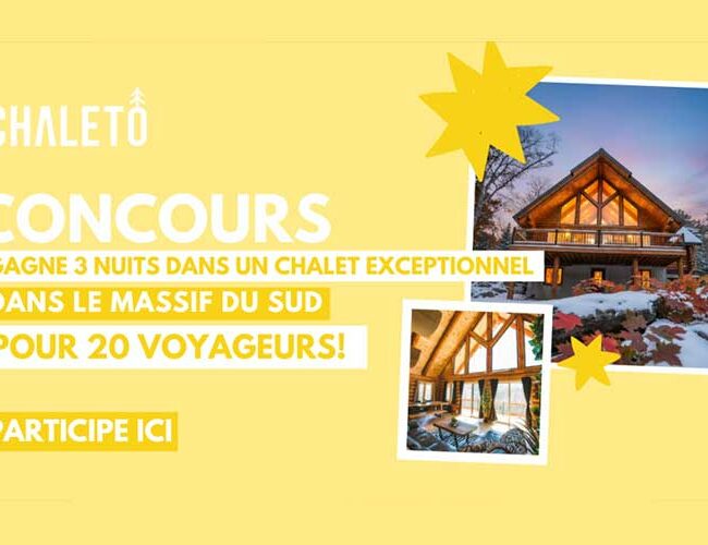 Concours : Gagnez un séjour pour 20 personnes au Chalet Jungle