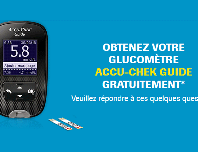 Glucomètre Accu-Chek Guide gratuit pour diabétiques au Québec