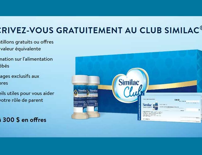 Similac Club : jusqu&rsquo;à 300 $ en échantillons gratuits